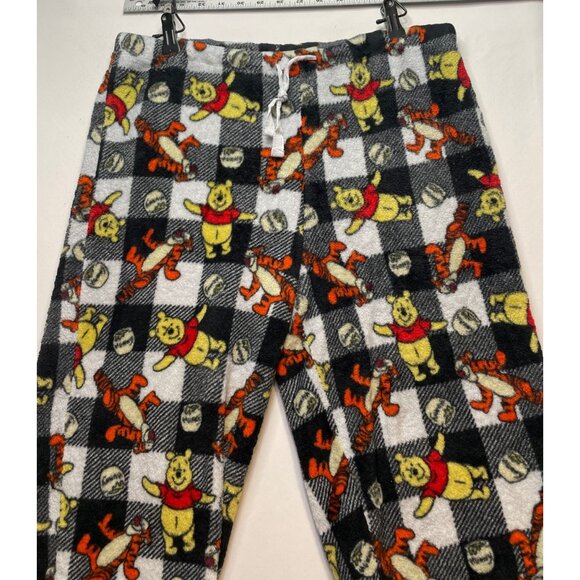 Disney Winnie Pooh pajama pants womens large 30 x 30 fleece sleepwear drawstring - Picture 9 of 10